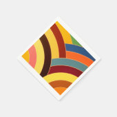 Serviette En Papier chevrons chic et modernes (Coin)