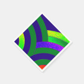 Serviette En Papier chevrons chic et modernes (Coin)