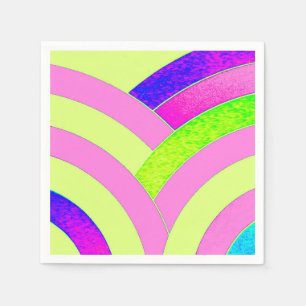 Serviette En Papier chevrons modernes chics et sophistiqués