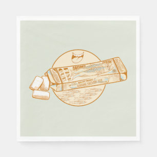Serviette En Papier Chewing-gum parfumé à la sardine drôle poisson