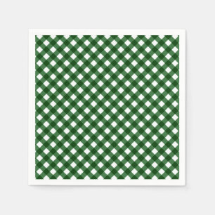 SERVIETTE EN PAPIER CHEX 16-CHRISTMAS PAPIER VERT NAPKINS