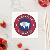 Serviette En Papier Cheyenne Wyoming (En situation)