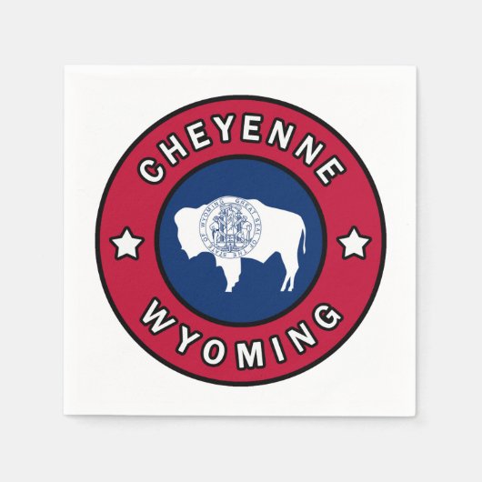 Serviette En Papier Cheyenne Wyoming (Devant)