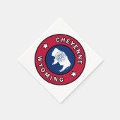 Serviette En Papier Cheyenne Wyoming (Coin)