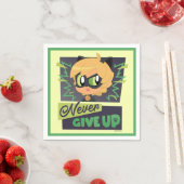Serviette En Papier Chibi Cat Noir n'abandonne jamais (En situation)
