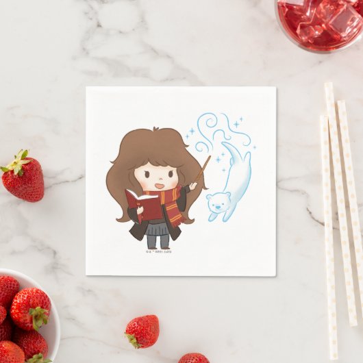 Serviette En Papier Chibi Hermione Granger Patronus (En situation)