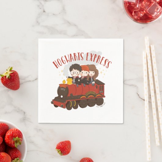 Serviette En Papier Chibi HOGWARTS EXPRESS™ Ride (En situation)