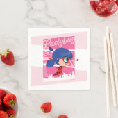 Serviette En Papier Chibi Ladybug à Paris (En situation)
