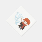 Serviette En Papier Chibi Ron Weasley Patronus (Coin)