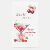 Serviette En Papier Chic A Tini Bit Older Cherry Martini 45th Birthday (Devant)