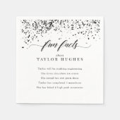 Serviette En Papier Chic Black Confetti Graduation Party Fun Faits (Devant)