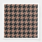 Serviette En Papier Chic brun noir motif (Devant)