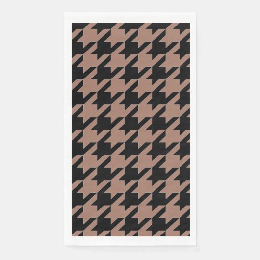 Serviette En Papier Chic brun noir motif (Devant)