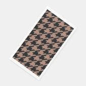 Serviette En Papier Chic brun noir motif (Coin)