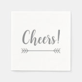 Serviette En Papier chic CHEERS élégant ! | (Devant)
