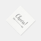 Serviette En Papier chic CHEERS élégant ! | (Coin)