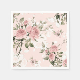 Serviette En Papier Chic chic, français chic, vintage, floral, rustiqu