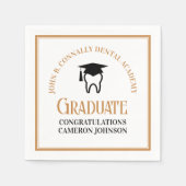 Serviette En Papier Chic Dental School Custom Dentist Gradust Party (Devant)