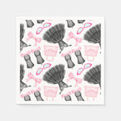 Serviette En Papier Chic élégant Fille talons hauts Motif de mode (Devant)
