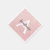 Serviette En Papier Chic et tendance Rose Parties scintillant or étinc (Coin)