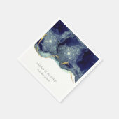 Serviette En Papier Chic Fluid Abstrait Enk Gold Parties scintillant M (Coin)