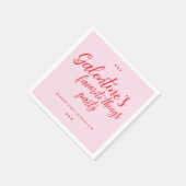 Serviette En Papier Chic Galentine's Favorite Things Party Valentine (Coin)