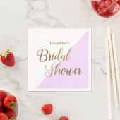 Serviette En Papier Chic Lavande Fête des mariées violet serviettes av (En situation)