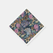 Serviette En Papier Chic Leopard floral (Coin)