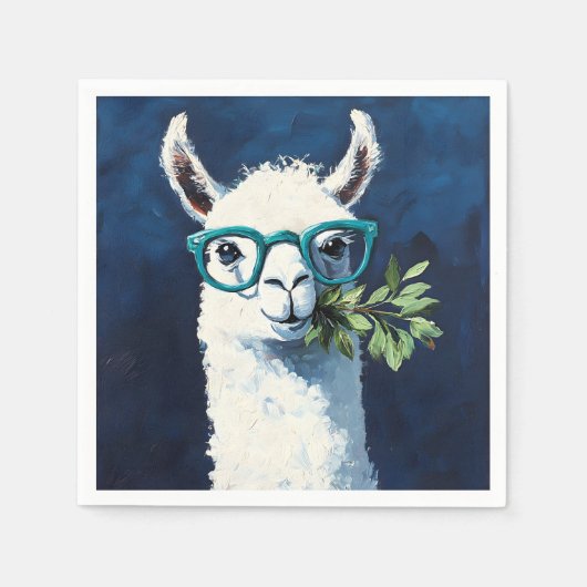 Serviette En Papier Chic Llama Smarty (Devant)