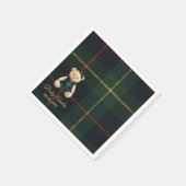 Serviette En Papier Chic Luxury Teddy Bear Baby Shower Invitation (Coin)