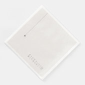 Serviette En Papier Chic Neutrals Mariage Poudre blanche ID1020 (Coin)