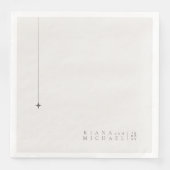 Serviette En Papier Chic Neutrals Mariage Poudre blanche ID1020 (Devant)