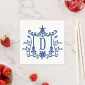 Serviette En Papier Chic Pagode Monogram D Napkins (En situation)