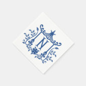 Serviette En Papier Chic Pagode Monogramme N serviettes (Coin)