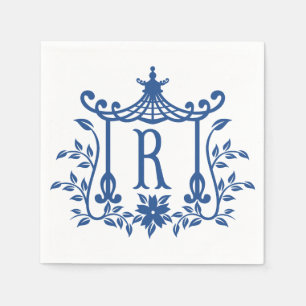 Serviette En Papier Chic Pagode Monogramme R Napkins