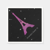 Serviette En Papier Chic Paris Thème Sweet 16 serviettes d'anniversair (Devant)