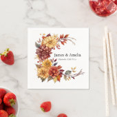 Serviette En Papier Chic Rose  d'aquarelle Shabby serviettes Mariages (En situation)
