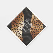 Serviette En Papier Chic Western Brown noir (Coin)