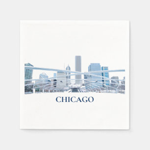 Serviette En Papier Chicago Cocktail Napkin