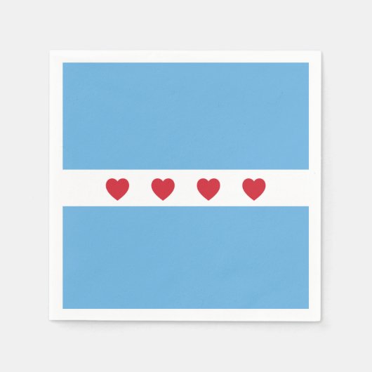 Serviette En Papier Chicago Love | Serviettes | Papier (Devant)