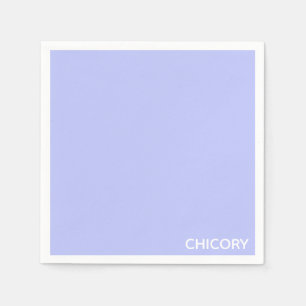 Serviette En Papier Chicorée Nom de couleur bleu Fleur