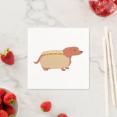 Serviette En Papier Chien à chien (En situation)