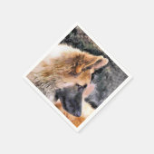 SERVIETTE EN PAPIER CHIEN ALLEMAND SHEPHERD (Coin)