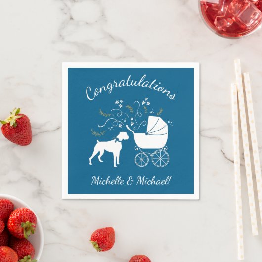 Serviette En Papier Chien Baby shower Chien Chien Chien Chien Chien Ch (En situation)
