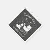 Serviette En Papier Chien Baby shower Goldendoodle (Coin)