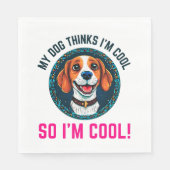 Serviette En Papier Chien beagle mignon (Devant)