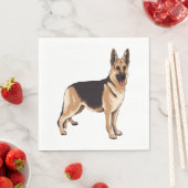 Serviette En Papier Chien berger allemand 1 (En situation)