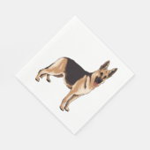 Serviette En Papier Chien berger allemand 1 (Coin)