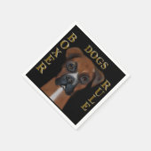 Serviette En Papier Chien Boxer (Coin)