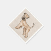 Serviette En Papier Chien caricaturé doux irlandais (Coin)